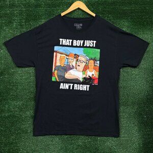 King of the Hill Hank Hill That Boy Ain't Right T-Shirt Size Large